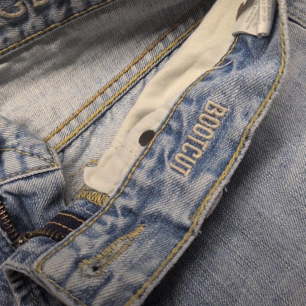 American Eagle Jeans Mens 30x32 Blue Original Boot Cut Western Cowboy Faded - Picture 3 of 13